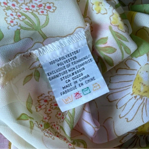 Vintage Y2K Floral Midi Slip Dress – VTG size 16. (M/L) - Picture 9 of 10